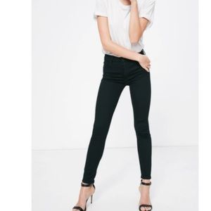 MOTHER Black High Waisted Looker Not Guilty Skinny Jeans Size 26